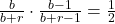 \frac{b}{b + r} \cdot \frac{b - 1}{b + r - 1} = \frac{1}{2}