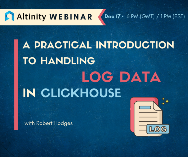 Webinar: A Practical Introduction to Handling Log Data in ClickHouse