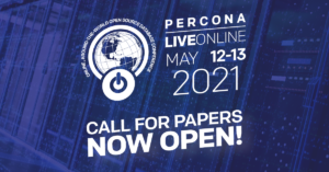 Call for papers on analytics at Percona Live Online 2021
