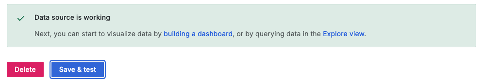 Data source is working