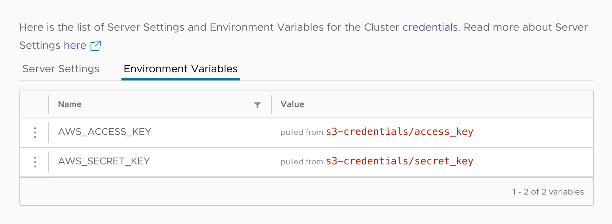 Using Secrets and Environment Variables in Altinity.Cloud Altinity Run open