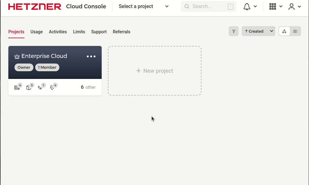 hetzner_cloud_new_project