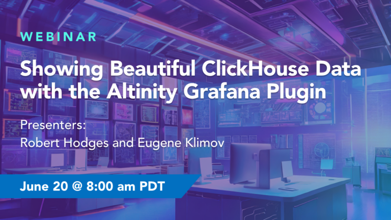 Showing Beautiful ClickHouse® Data with the Altinity Grafana Plugin