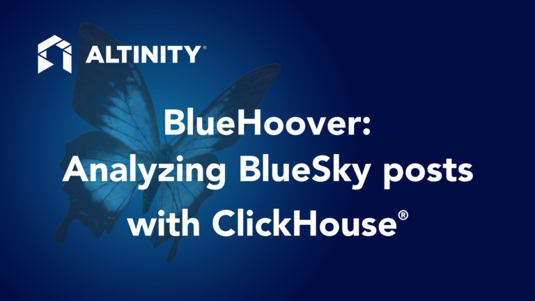 BlueHoover: Analyzing BlueSky posts with ClickHouse®