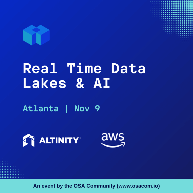 Atlanta Meetup: Real Time Data Lakes and AI