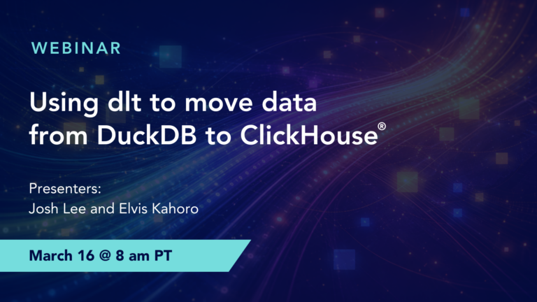 Using dlt to move data from DuckDB to ClickHouse®